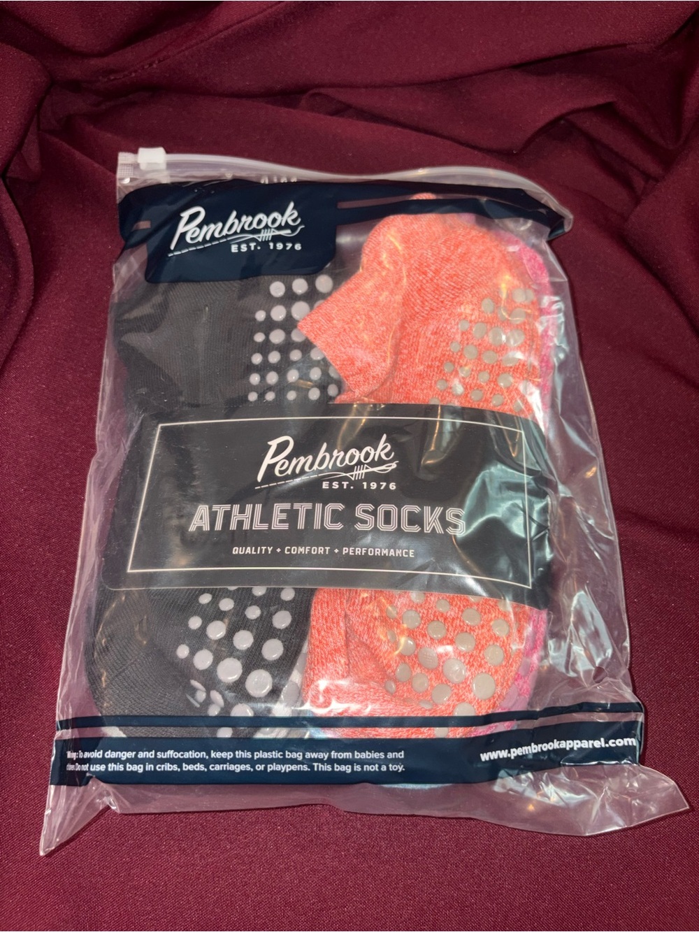 Athletic Grip Socks - 6 pack